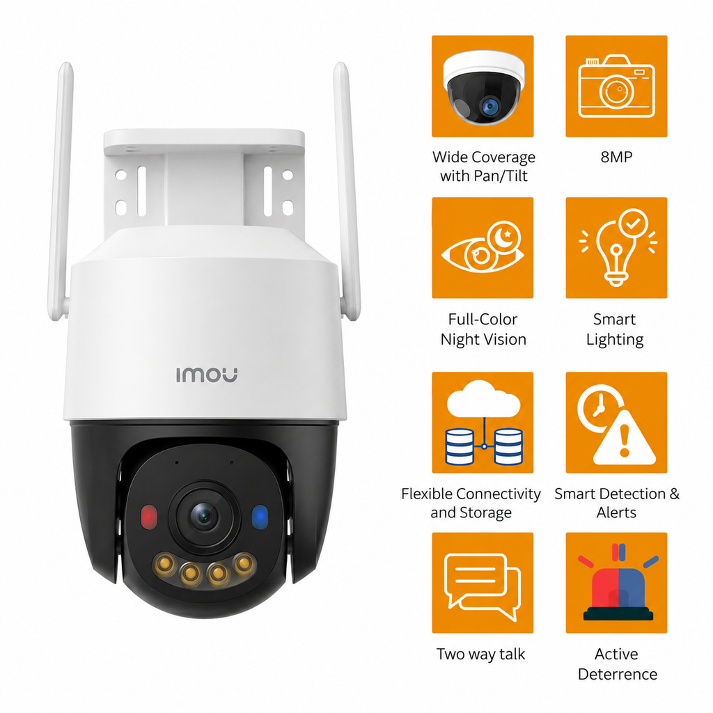 IMOU Cruiser SC 8MP Outdoor Wi-Fi/PoE PT Security Camera