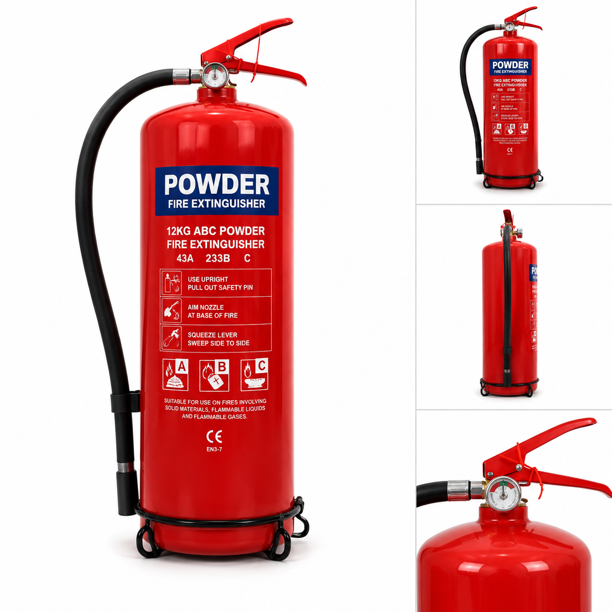 12kg ABC Dry Powder Fire Extinguisher