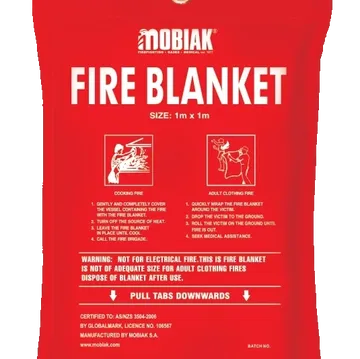 Fire Blanket – 1.0 x 1.0 to 1.8m × 1.8m